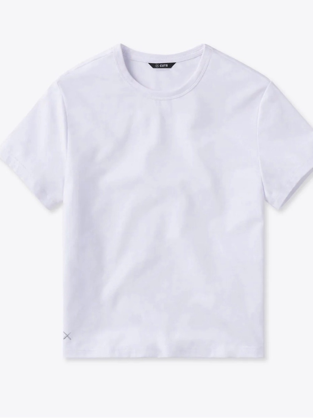 Cuts Clothing White Short Sleeve Crew Tee